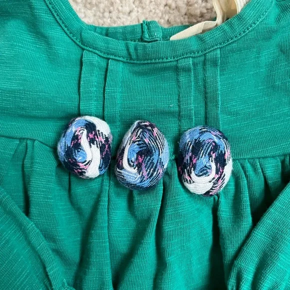 Matilda Jane Baby Green & Purple Rosebud Dress - Picture 2 of 4